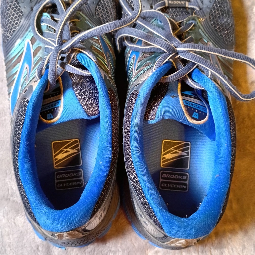 Brooks Glycerin 11 Mens 8.5 D Running Shoes Blue Black Silver 1101431D428 Y2K - Picture 11 of 11